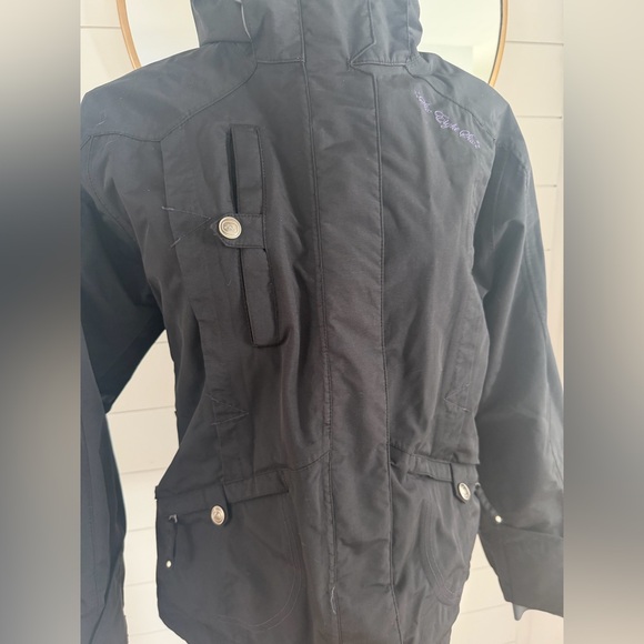 Vintage 686 Libertine Black Women’s Snowboard Jacket - Size Medium - Picture 4 of 14